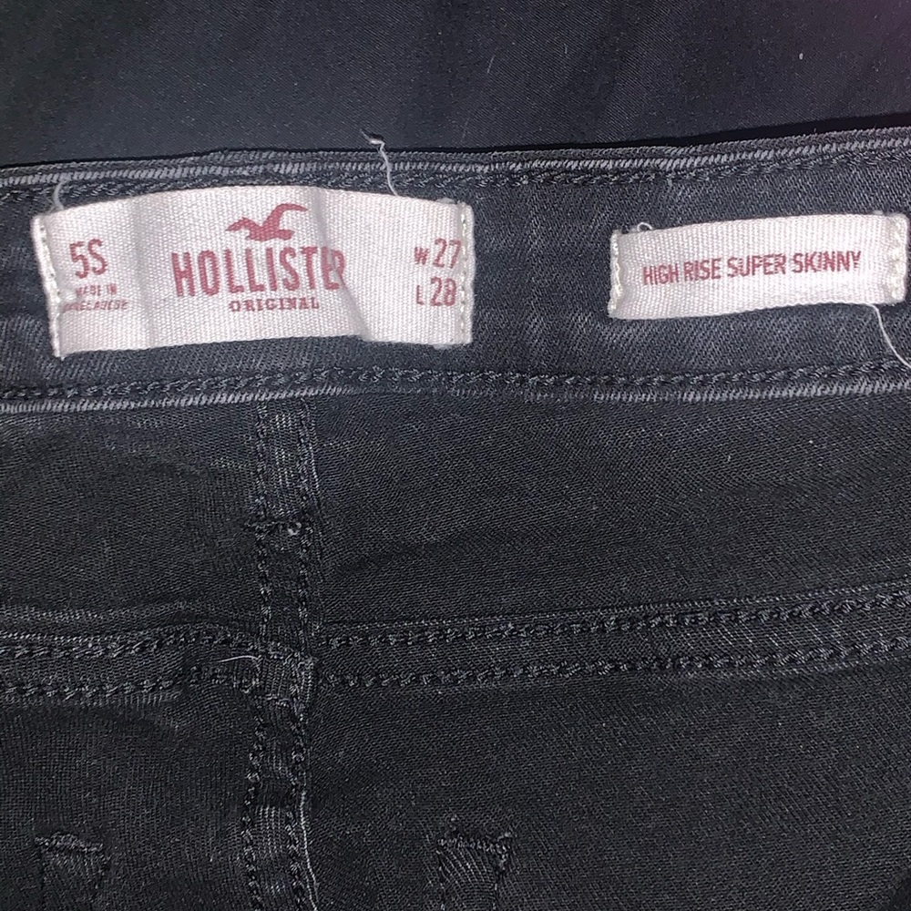 High rise black jeans